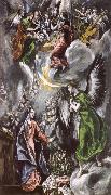 El Greco The Annuciation oil